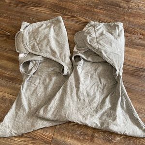 Sleeping baby swaddles